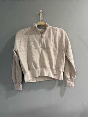 abercrombie kids Heather Gray Quarter-Zip Sweatshirt